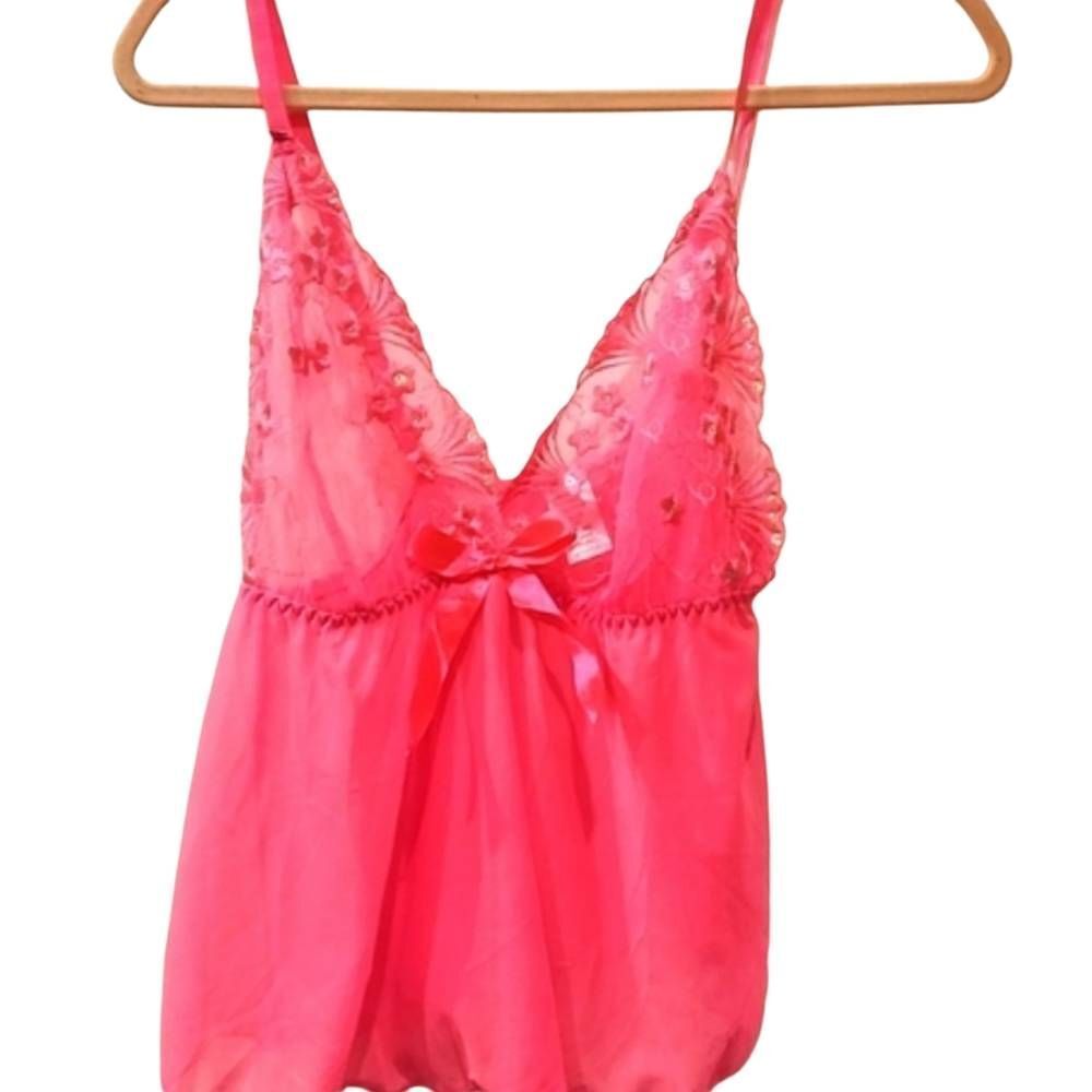 Spree Intimates‎ Lace Adjustable Cami-Pink